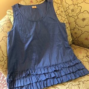 Flowing Tunic with Ruffle Bottom